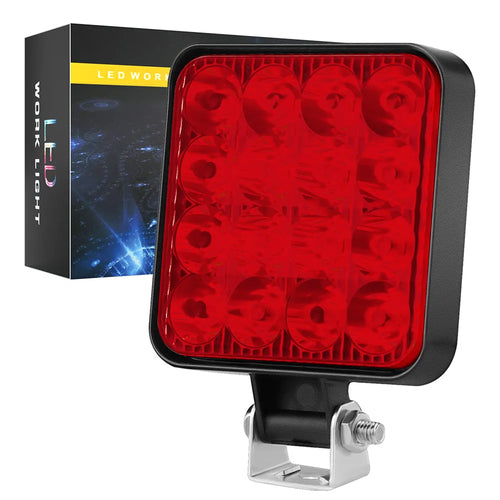 Square 16LED Work Light LED Car Front Fog Light DC12V for Truck SUV