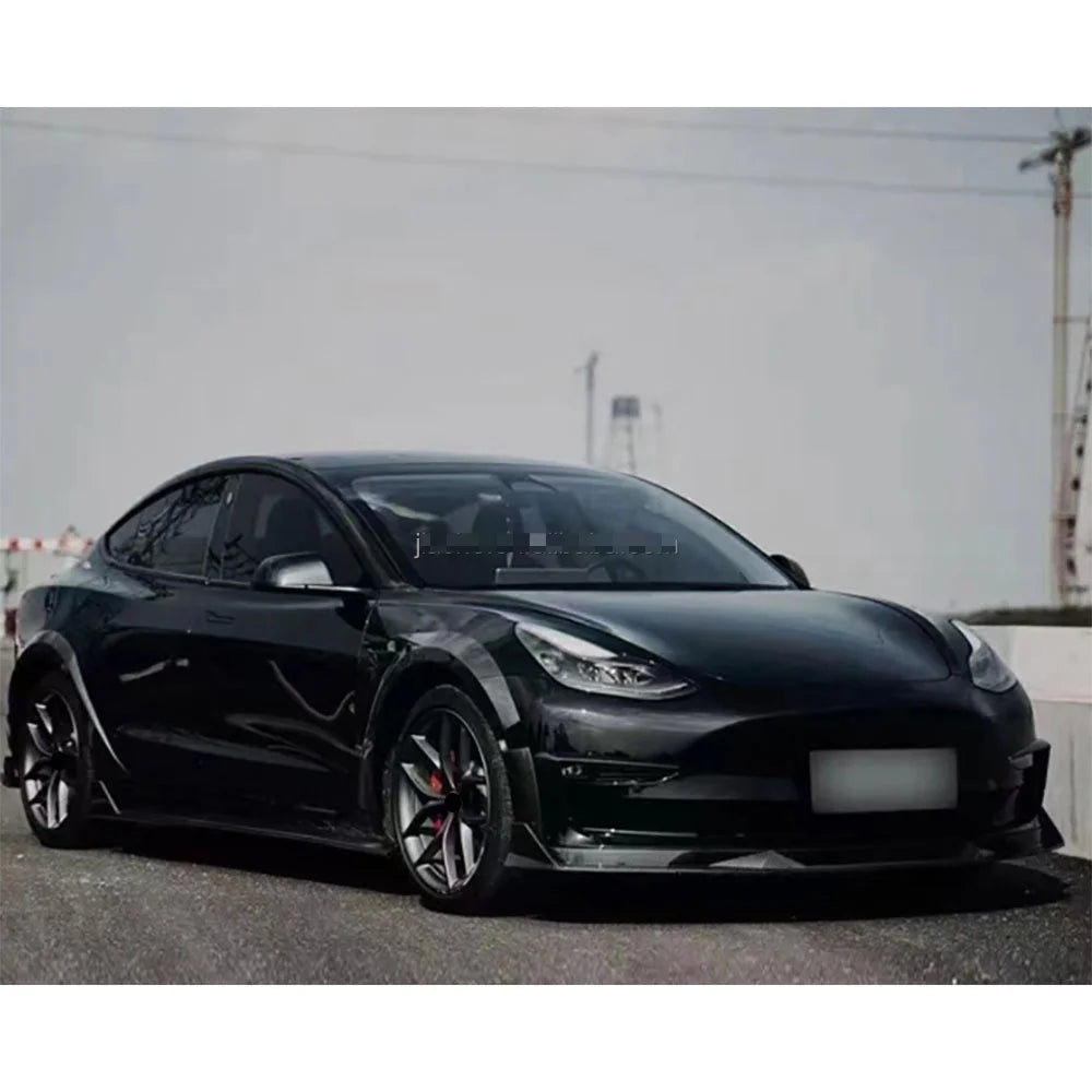 ABS Car Side Wide Wheel Eyebrows Body Kits Accessories for Tesla Model