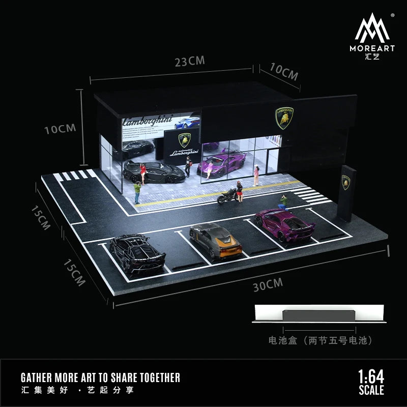 TimeMicro+MoreArt Lamborghini  Nissan assembled car showroom light