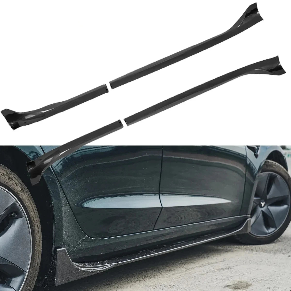 Side Skirts For Tesla Model 3 Highland Model Y 2017-2023 2024 Side