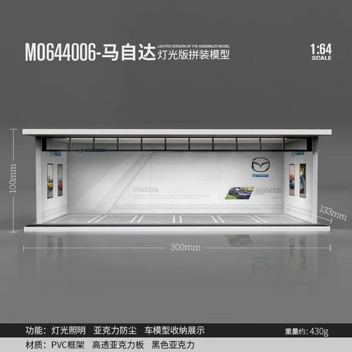 TimeMicro&MoreArt 1:64 Parking lot model scene 1:64 simulation alloy