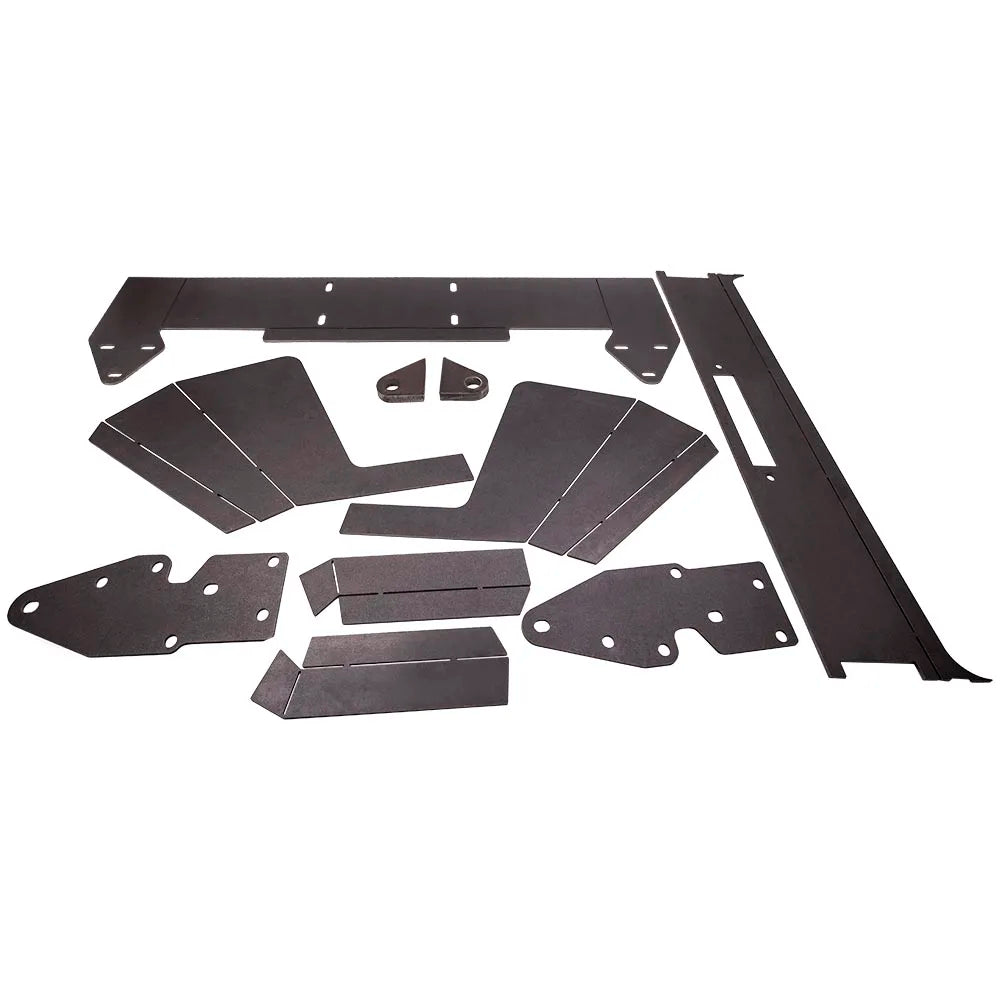 10" x 4.5" Steel Front Winch Bumper Mount Plate Kit for Jeep Cherokee