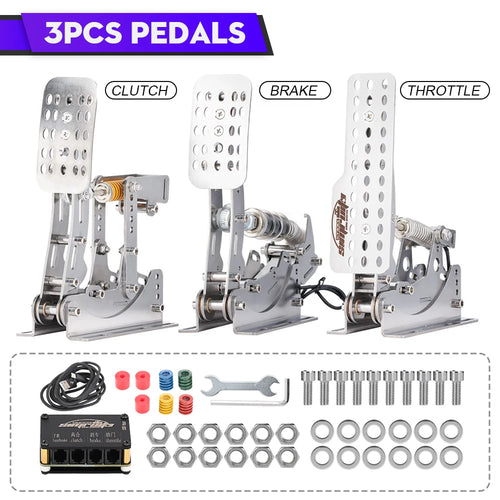 SimRuito Sim Racing LoadCell Pedals 3mm stainless steel Racing