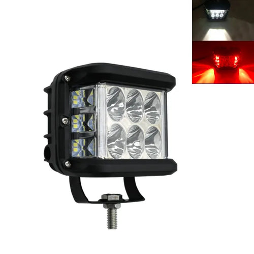 1/2pcs 3Side 45W Shooter Car LED Work Light 12Leds Dual Color Driving