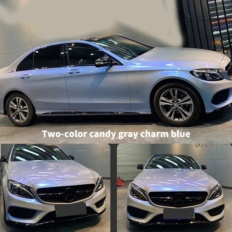 18x1.52M Twins Color Stone Grey Blue Vinyl Wrap Sticker for Car Whole