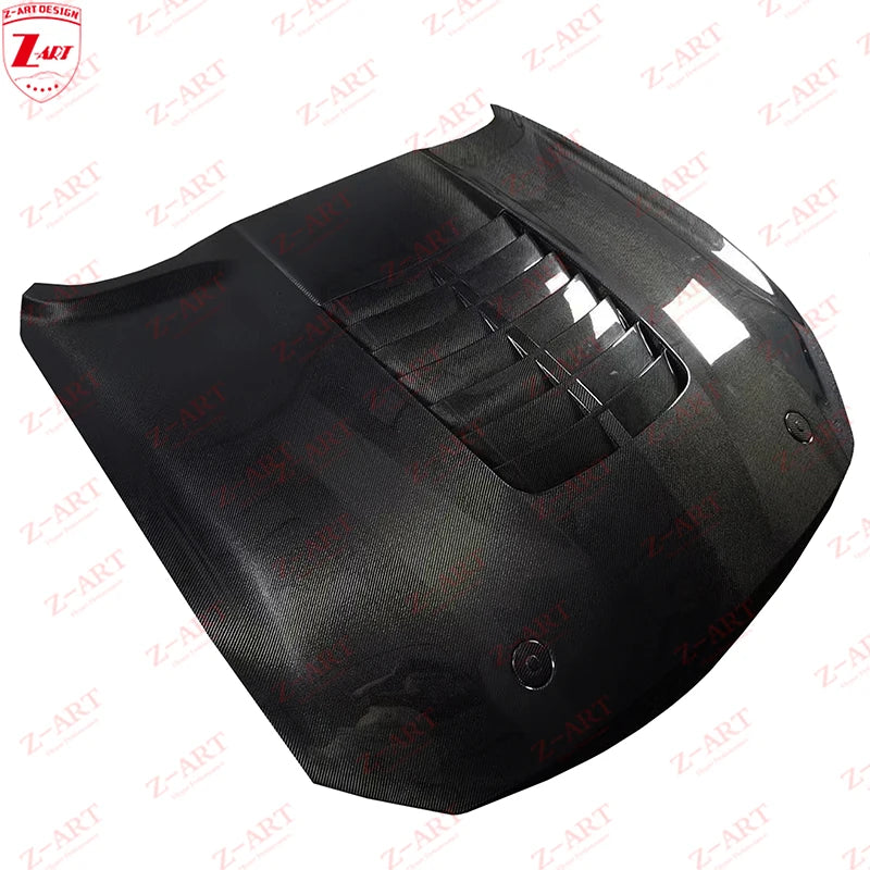 Z-ART GT500R Engine Hood for Ford Mustang Carbon Fiber Engine Lid for