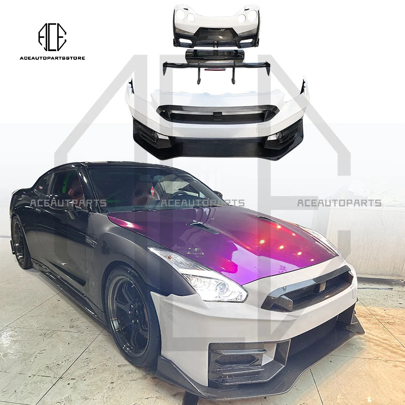 2024 Nismo Style Front Rear Bumper Side Skirt Spoiler Carbon Fiber