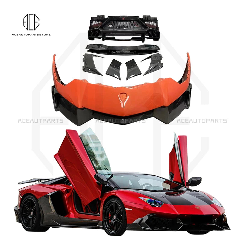 Runde Dry Carbon Fiber For Lamborghini Aventador Lp700 LP720 LP750