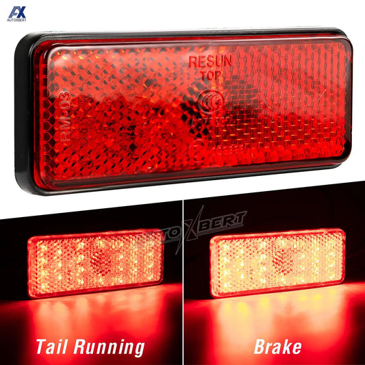 Universal Red Tail Brake 24LED Light Motorcycle Motorbike Stop Fog