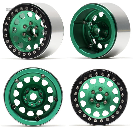 12 Hole Alloy 64*51*35 Beadlock 2.2" Wheels Hub Rim for 1/10 RC