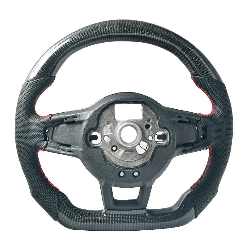 Real Carbon Fiber Steering Wheel For Volkswagen VW Golf MK7 GTI R GTE