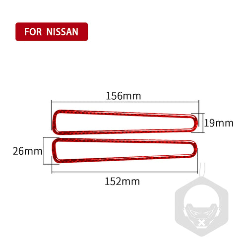 Window Outlet Demisting Decoration Cover Trim Sticker for Nissan GTR