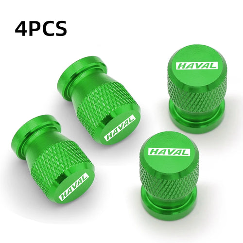 4pcs Custom LOGO Aluminum Car Wheel Tire Valve Cap Covers For Haval H6