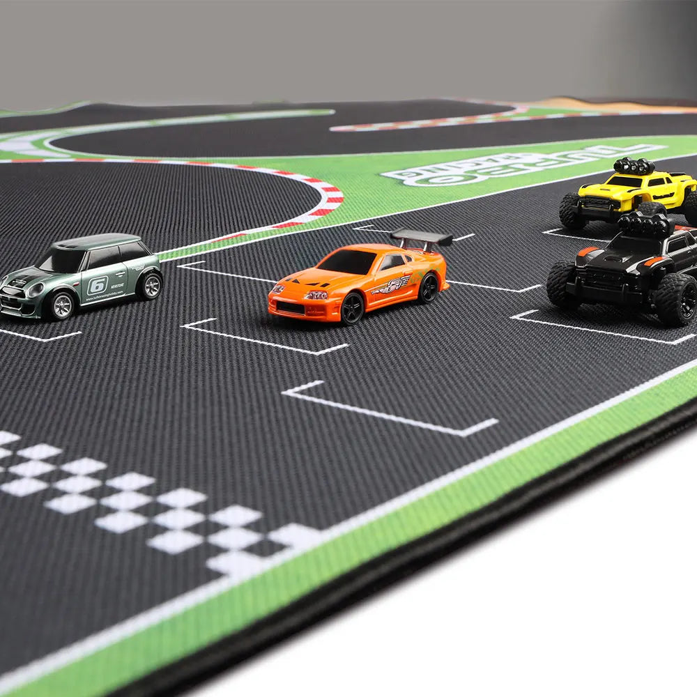 90x160 CM Plastic Rubber Spare Race Track Scene Mat Vehicles Model