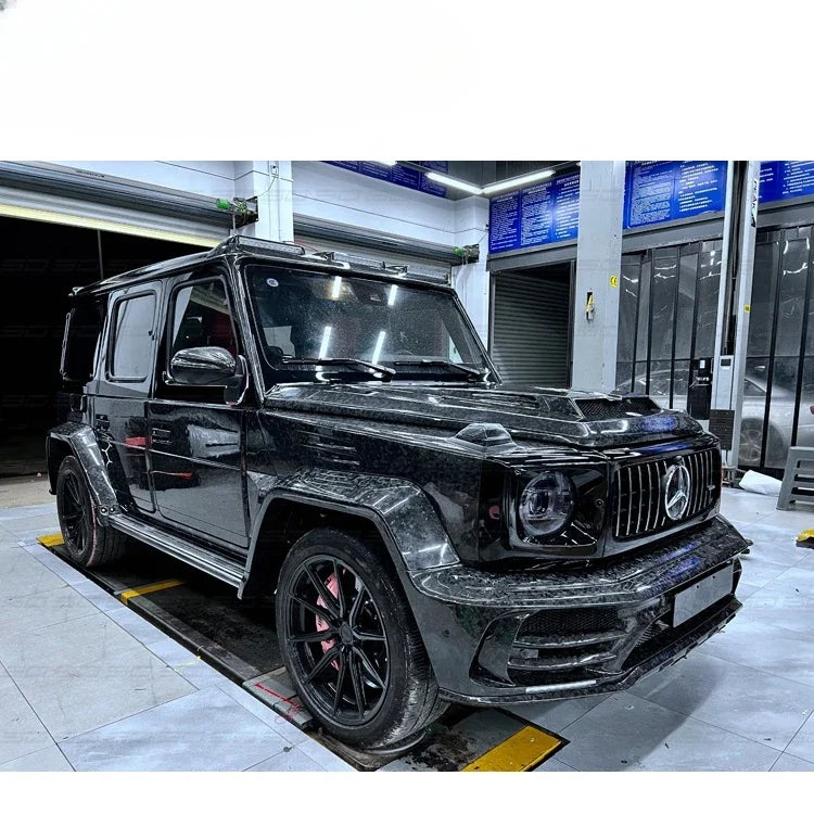 Sd Forged Carbon Fiber M Style G Class Wide Body Kit For Mercedes Benz