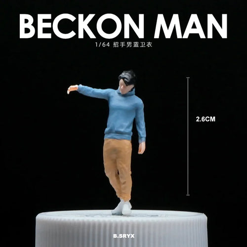 1/64 Simulation Doll Model Miniature Figure Toy Hand Mini Man Scene