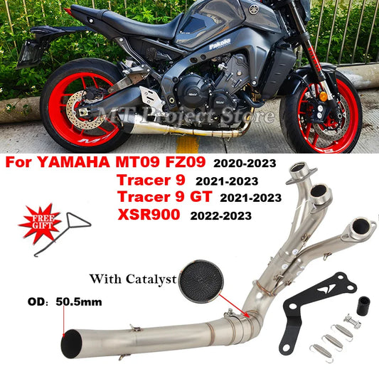 Slip On For YAMAHA MT09 FZ09 XSR900 Tracer 9 GT MT FZ 09 2020 - 2023