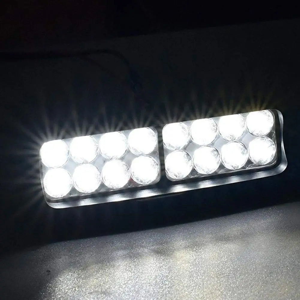 12V LED Work Light Bar 6/8/9/12/15/16 LED SMD Motorcycle Headlight Fog