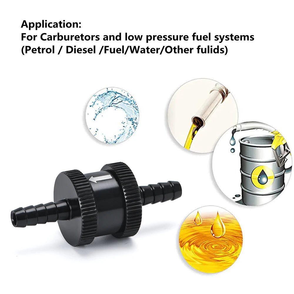 6 Size 4MM / 6MM / 8MM / 10MM / 12MM / 16MM Non Return One Way Fuel