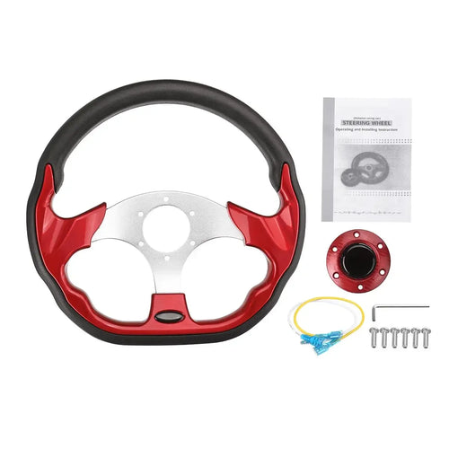 320mm Universal Car Racing Steering Wheel Aluminum Go-Kart Racing