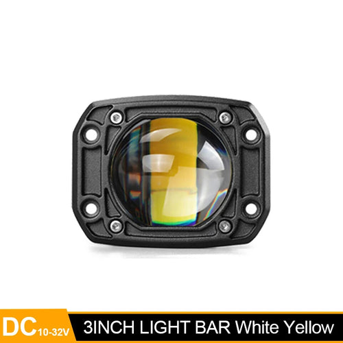 3 Inch 8D LED Lens Work Light 40W Dual Color 3inch Fog Lamp Driving