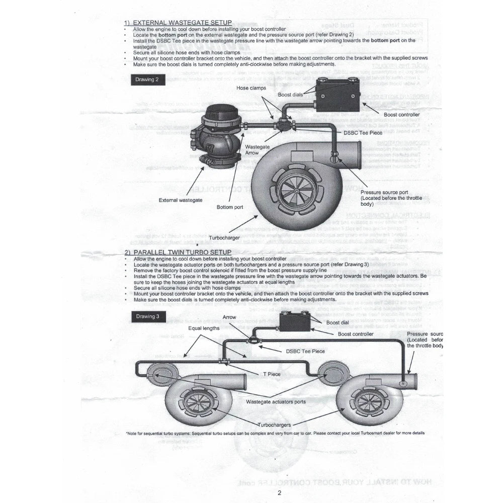 Universal adjustable Racing Turbocharger Boost Electronic Controller