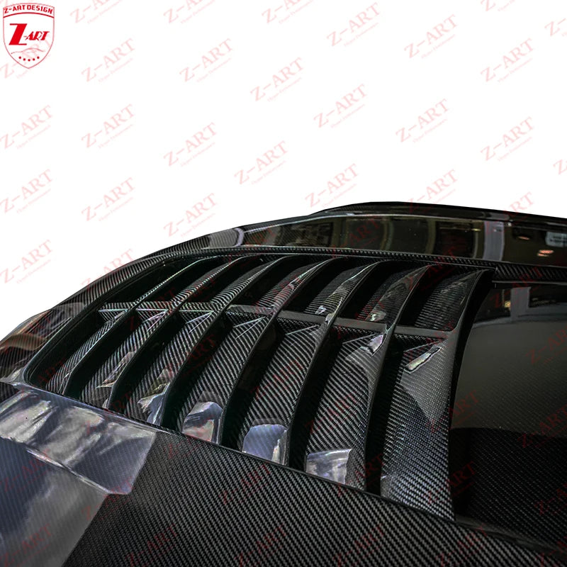 Z-ART GT500R Engine Hood for Ford Mustang Carbon Fiber Engine Lid for