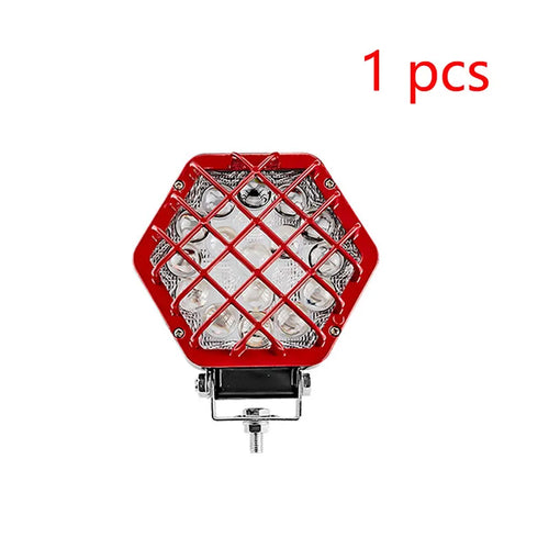 1/2 pcs 5 inch 48W LED Light Car 16Pcs LED Boat Truck Work Light