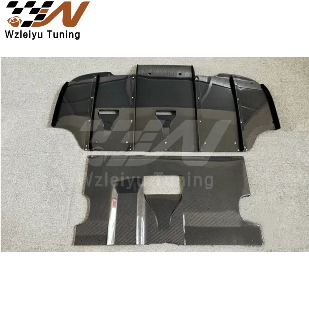 VS Style Carbon Fiber Rear Bumper Diffuser Fit For BMW E46 M3 99-06