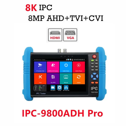 Upgrade Newest IPC9800Pro CCTV IPC Tester Supports 8K IP Camera