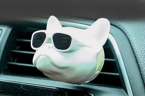 1Pcs Creative Bulldog Scent Car Freshener Air Scent Gift Box Auto