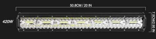 Three-eyed Strip Lamp Off-road Vehicle Car Work Light Modification