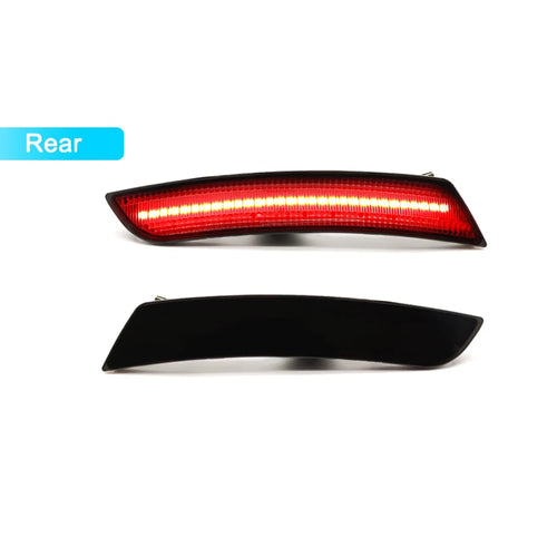 Smoked Lens Front Rear LED Side Fender Marker Lamp Assembly Parking