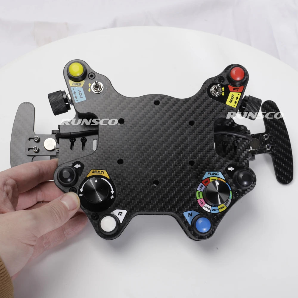 320mm Flat Steering Wheel And Sim Hub Sport Racing Game Steering Wheel