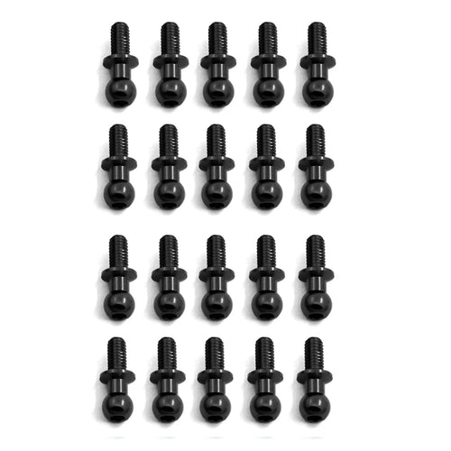 20Pcs Metal M3 Hex Ball Head Screws For Tamiya TT-01 TT-02 Sakura D4