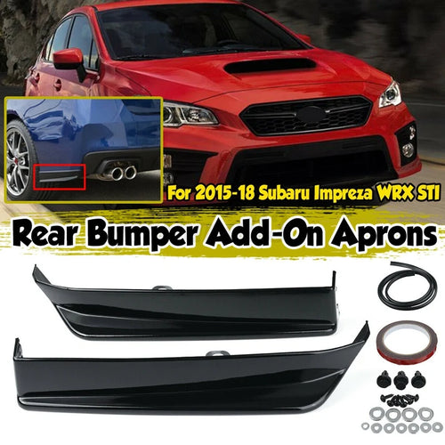 2X Car Rear Bumper Lip Aprons Spats Splitters Diffuser Canard