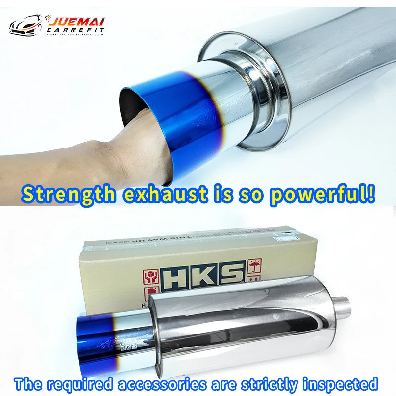 114mm Car Exhaust Pipe HKS Muffler Tail Pipe Universal High Quality