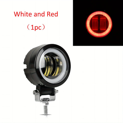 3 Inch 7D Lens LED Motorcycle Headlight Waterproof Angel Eye Work