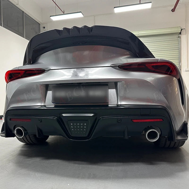 Real Carbon Fiber Rear Trunk Spoiler Tail Boot Racing Trunk Wing VSS