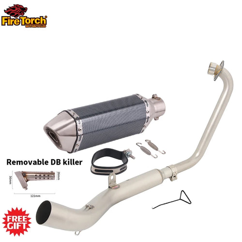 Slip On For Zontes ZT125 U1 G1 Z1 Z2 2021 2022 Full Motorcycle Exhaust