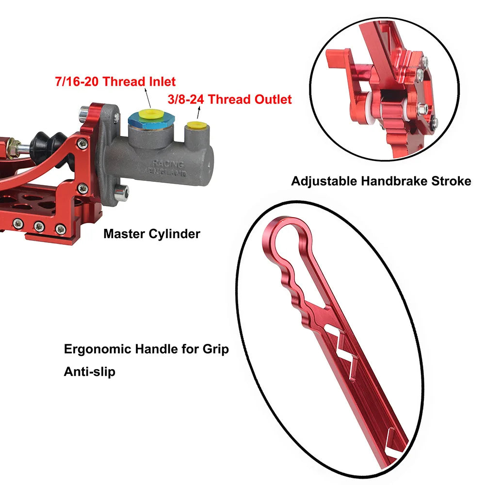 Universal Car Hydraulic Handbrake Racing Hand Brake Parking Rally