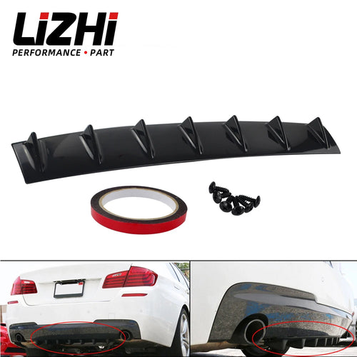 LIZHI RACING - ABS Plastic Universal Black Rear Bumper Lip Chassis