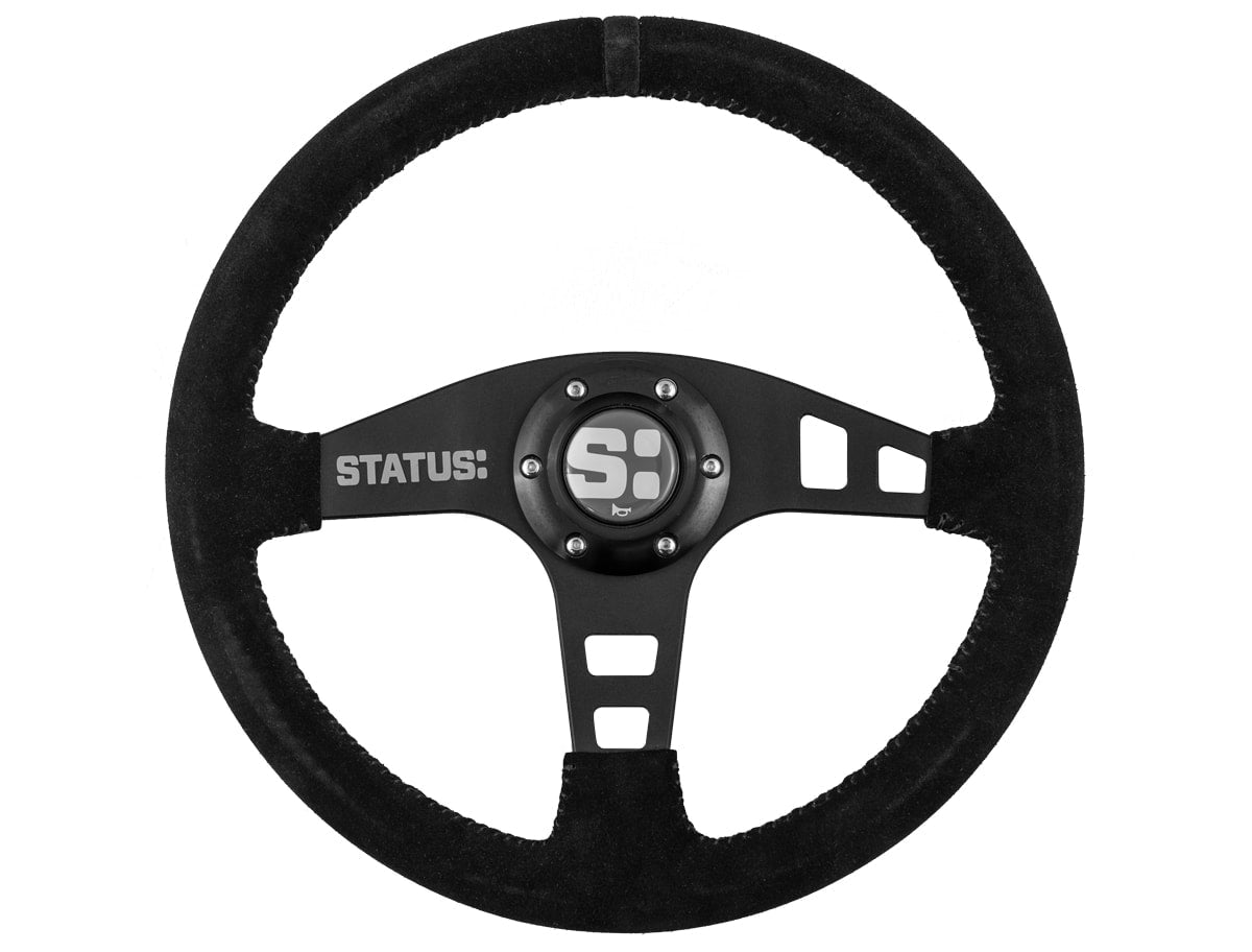 FLAT STEERING WHEEL – SUEDE