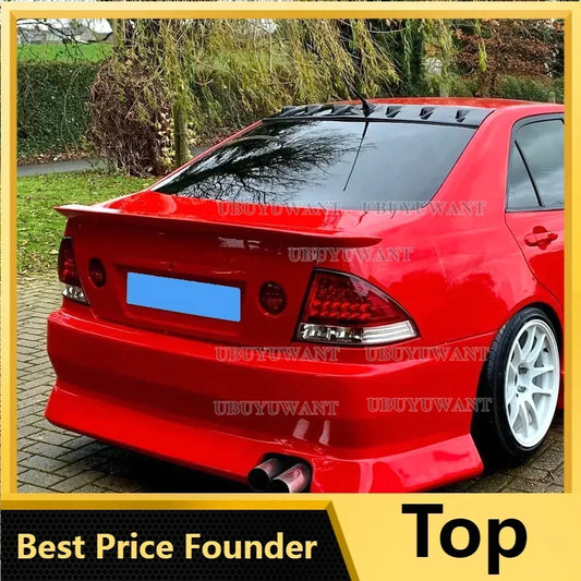 Real Carbon Spoiler for Lexus IS 200 Rear Ducktail Wing Gloss Black