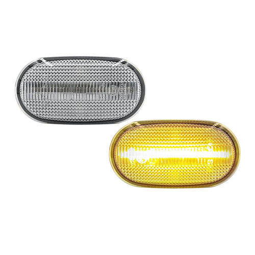 Smoked Lens LED Side Fender Marker Lamp Flowing Turn Signal Light For