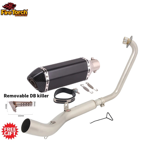 Slip On For Zontes ZT125 U1 G1 Z1 Z2 2021 2022 Full Motorcycle Exhaust