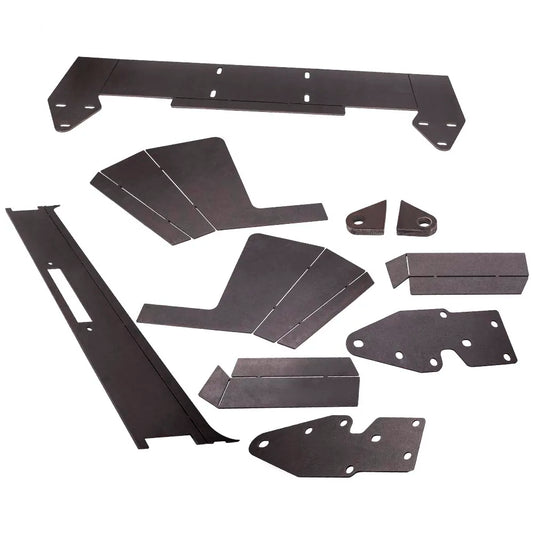 10" x 4.5" Steel Front Winch Bumper Mount Plate Kit for Jeep Cherokee