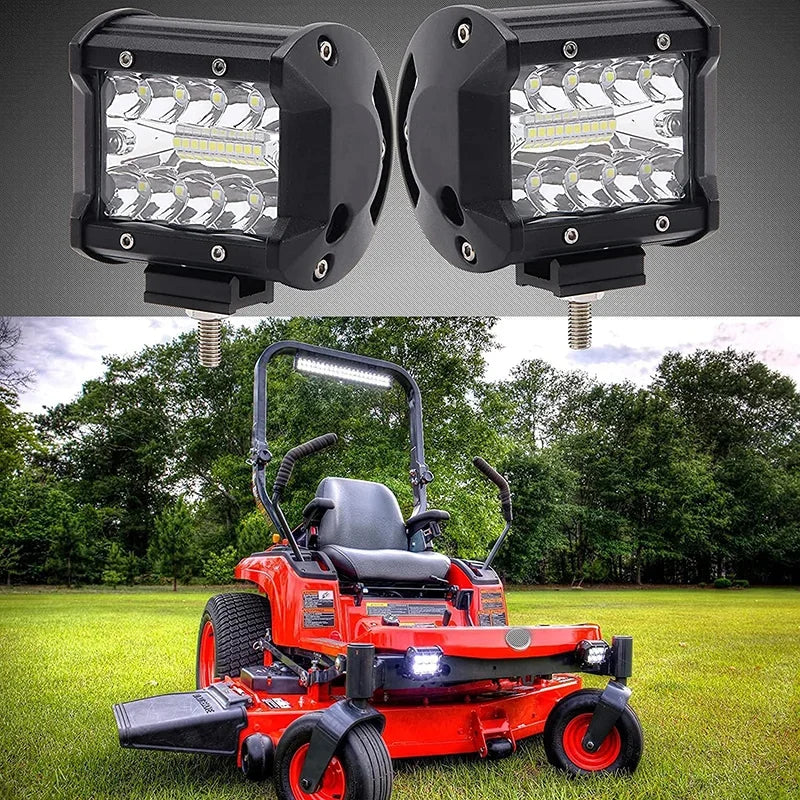 60W LED Work Light Bars 4Inch Spotlight Waterproof Driving Fog Light