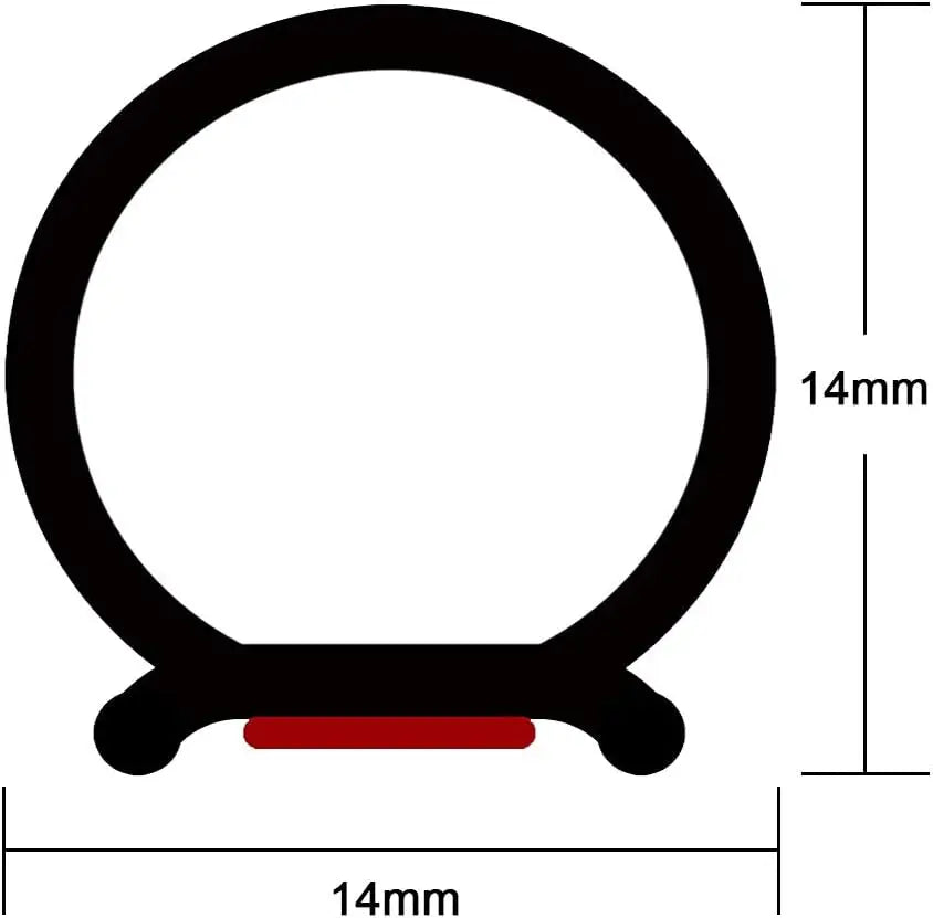 10m Rubber Car Door Trunk Boot Edge Seal Strip Sound Proof For Subaru