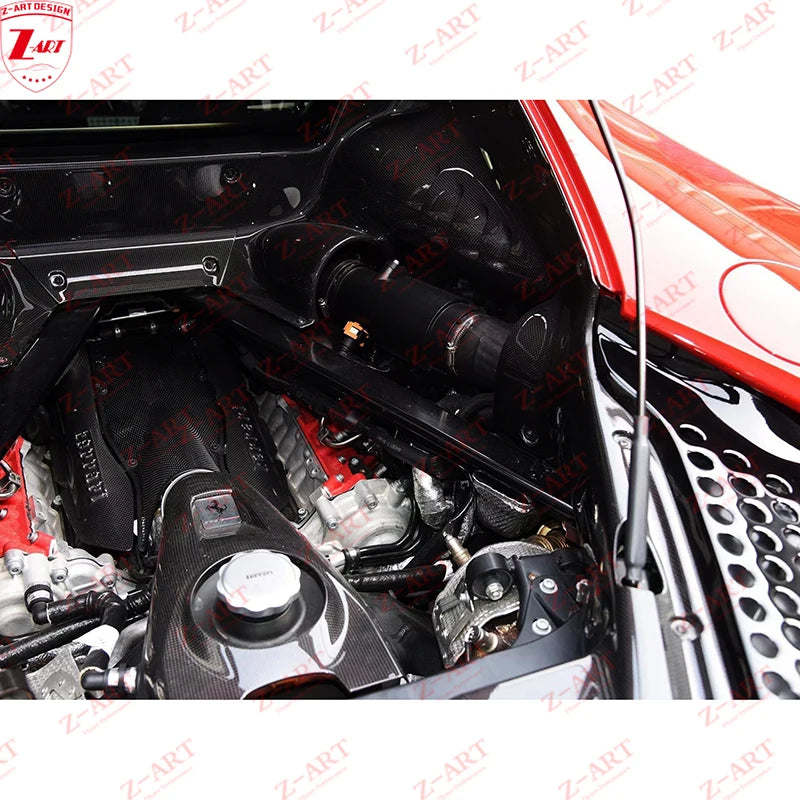 Z-ART SF90 Dry Carbon Fiber Engine Bay for Ferrari SF90 Carbon Fiber